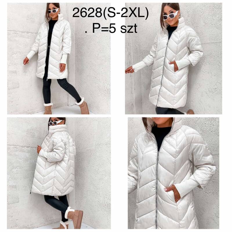 Kurtki damskie zimowe Roz S-2XL, 1 Kolor Paczka 5 szt